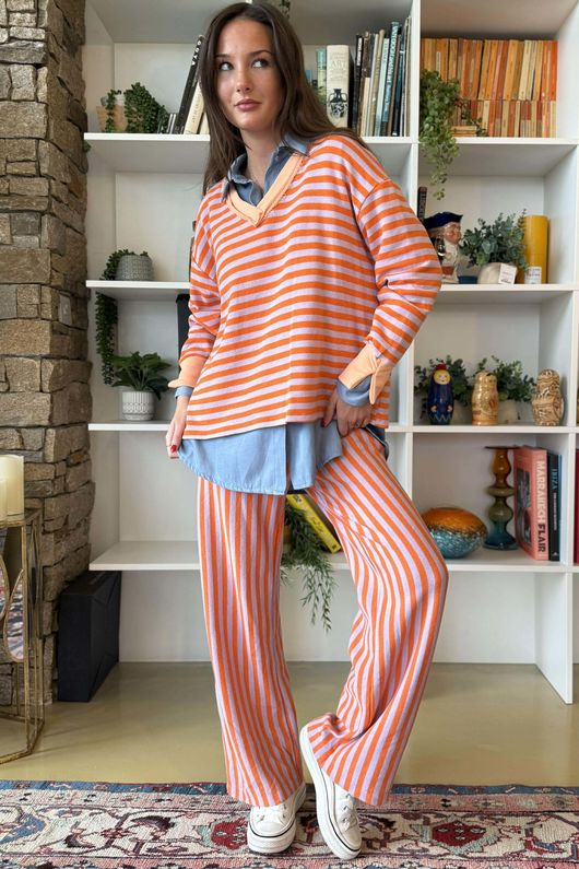 Shoreditch Classic V Sweat Aperol & Lilac